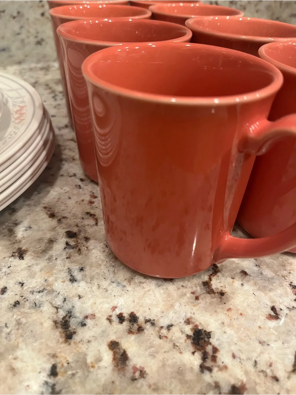 Vintage Corelle dinnerware rose/tulip rose/peach tulip - 32 pieces